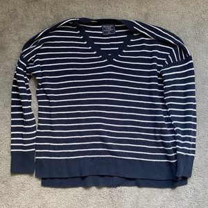 Navy and White Stripped Sweater